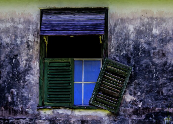 Windows Greeting Card featuring the photograph Old window 2 by Stuart Manning