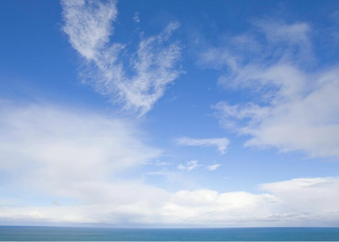 Tranquility Greeting Card featuring the photograph Pacific Ocean And Sky by Eastcott Momatiuk