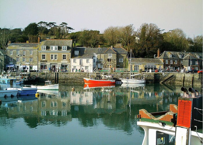 Padstow Greeting Card featuring the photograph Padstow Harbour Cornwall by Richard Brookes