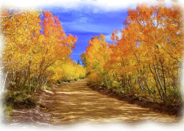 Aspens Greeting Card featuring the photograph Painted Aspens by Steph Gabler