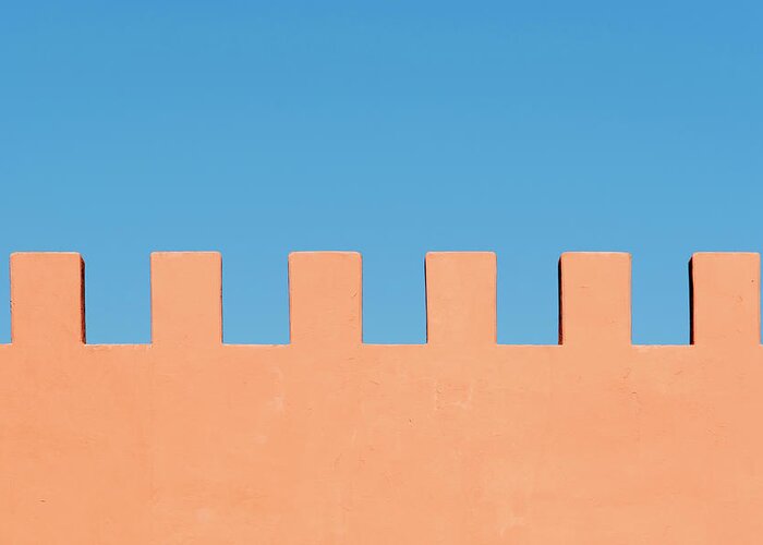 Urban Greeting Card featuring the photograph Palace Battlements by Stuart Allen
