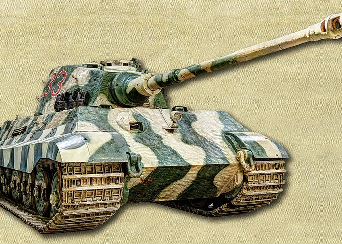 Tiger Ii Greeting Card featuring the photograph Panzer VI Tiger II Canvas by Weston Westmoreland