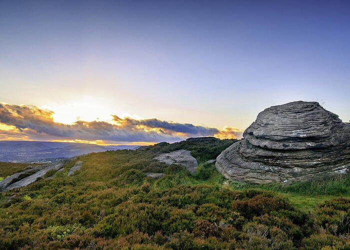 Landscape Greeting Card featuring the photograph Peak District dome 03 by Chris Smith