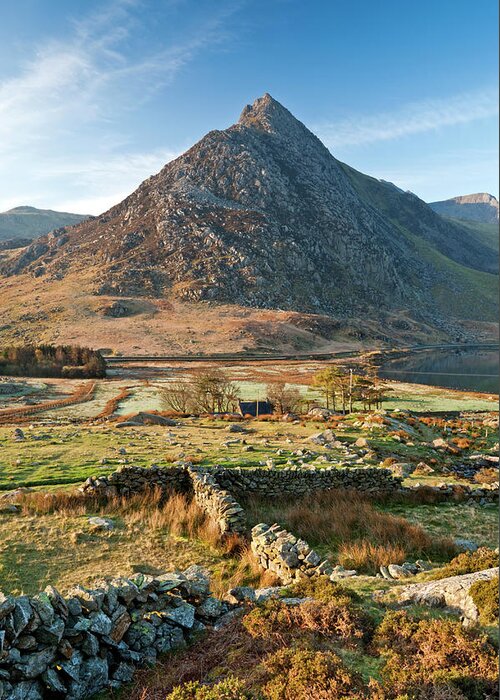 Scenics Greeting Card featuring the photograph Peak Of Tryfan, The Glyderau by Alan Novelli