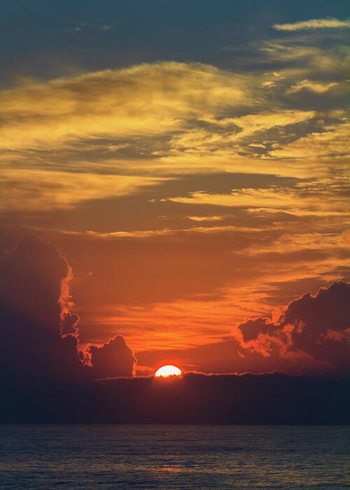 Sunrise Greeting Card featuring the photograph Peeking Sunshine by Briand Sanderson