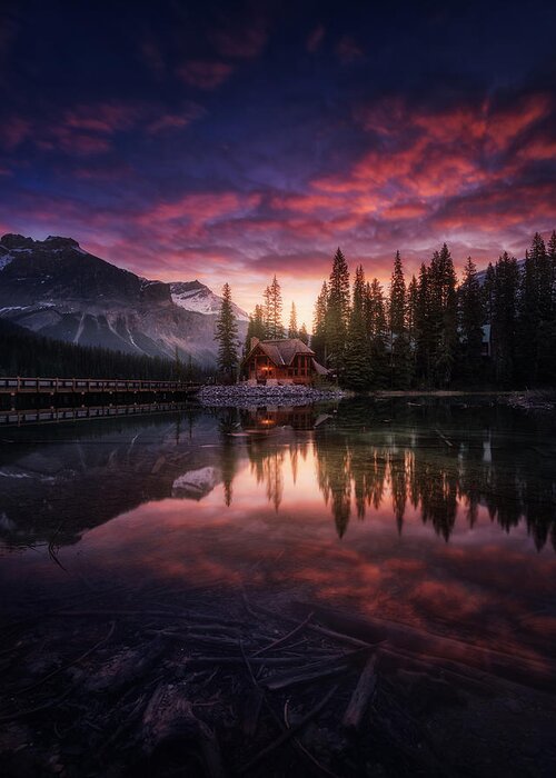 Canada Greeting Card featuring the photograph Perfect Sunrise. by Juan Pablo De Miguel