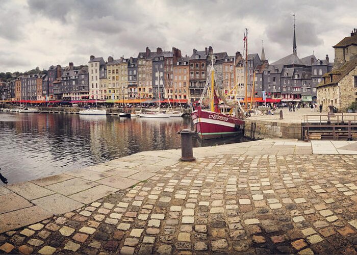 Europe Greeting Card featuring the photograph Picturesque France - Honfleur by Seeables Visual Arts