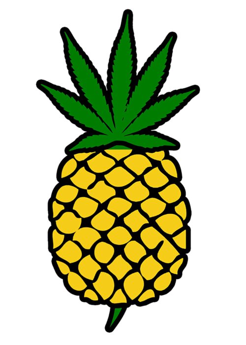 Pineapple Greeting Card featuring the digital art Pineapple by Szczesny Genjah