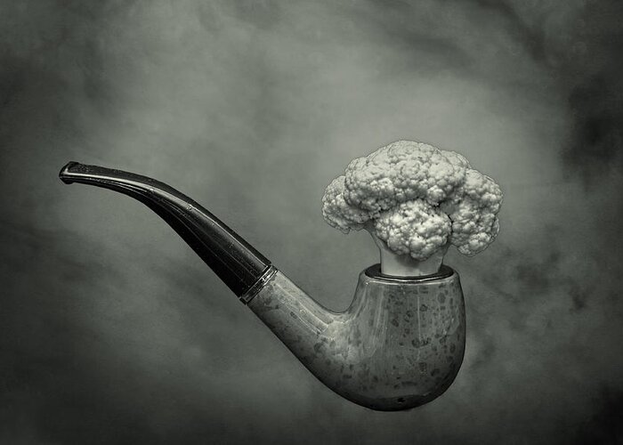 Abstract Greeting Card featuring the photograph Pipe by Mike Mccusker Arps