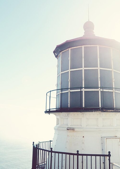 Lighthouse Greeting Card featuring the photograph Point Reyes Lighthouse by Lupen Grainne