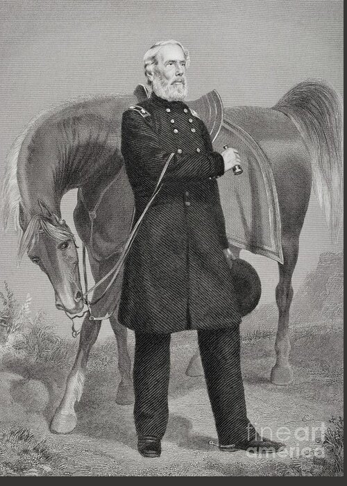 General Greeting Card featuring the painting Portrait Of General Edwin Vose Sumner by Alonzo Chappel