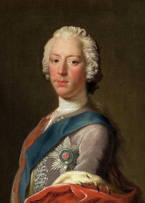 Allan Ramsay Greeting Card featuring the painting Prince Charles Edward Stuart by Allan Ramsay
