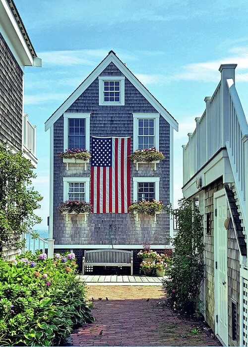 Cape Cod Greeting Card featuring the photograph Provincetown Patriot 300 by Sharon Williams Eng