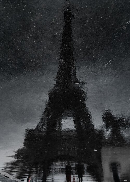 Paris Greeting Card featuring the photograph Rain In Paris by Roland Weber