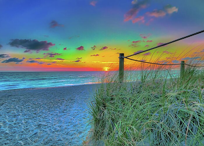 Sun Greeting Card featuring the photograph Rainbow Sunset by Sean Allen
