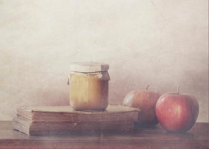 Soft Greeting Card featuring the photograph Recipe With Apples by Delphine Devos