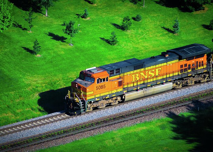 Bnsf Greeting Card featuring the photograph Right On Schedule by Phil S Addis