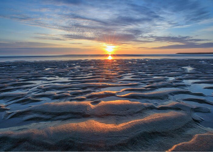 Sand Greeting Card featuring the photograph Rippled by Rob Davies