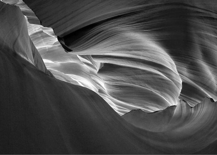 Antelope Greeting Card featuring the photograph Rock Wave by Eric Zhang