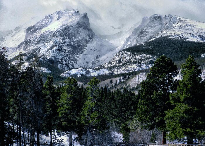 Rocky Mountains Greeting Card featuring the photograph Rocky Mountain Winter by Jim Hill