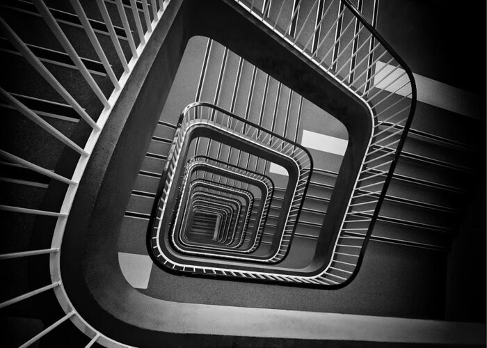 Staircase Greeting Card featuring the photograph Rollmop by Sobul