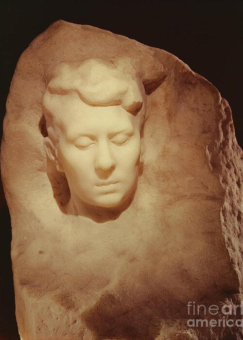 Rose Bennet Greeting Card featuring the photograph Rose Bennet, Marble by Auguste Rodin