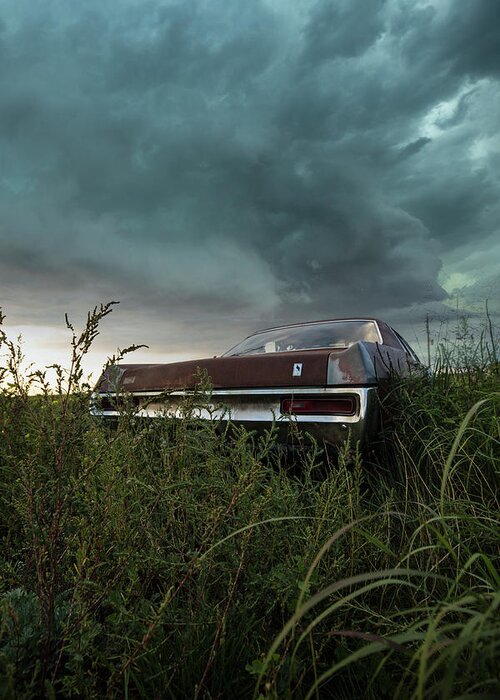 Country Road Greeting Card featuring the photograph Rust In The Wind by Aaron J Groen