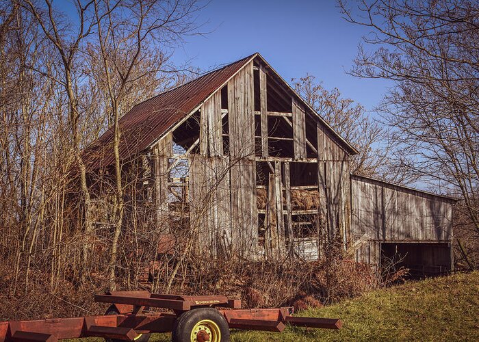Old Barn Greeting Card featuring the photograph Rusty Barn by Michelle Wittensoldner