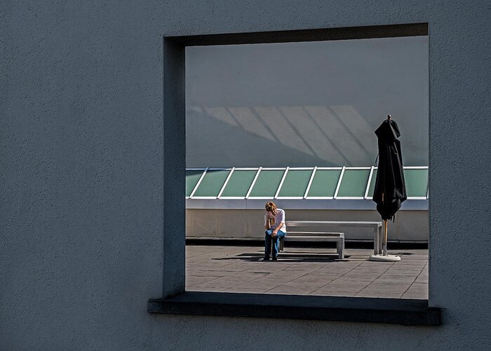 Everyday Greeting Card featuring the photograph Sadness In The Sun by Lus Joosten