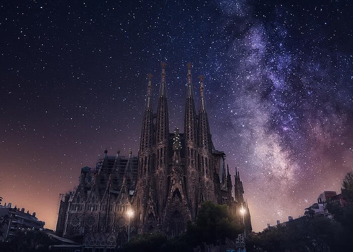 City Greeting Card featuring the photograph Sagrada Familia by Carlos F. Turienzo