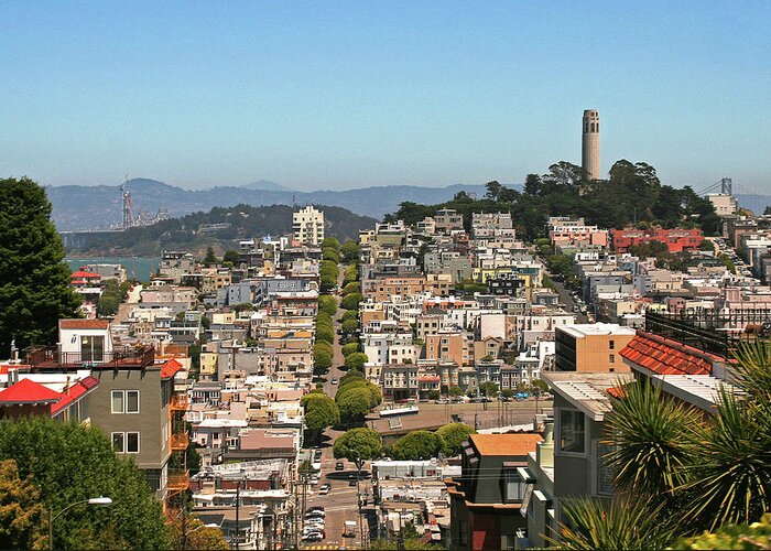 San Francisco Greeting Card featuring the photograph San Francisco - Telegraph Hill by Richard Krebs