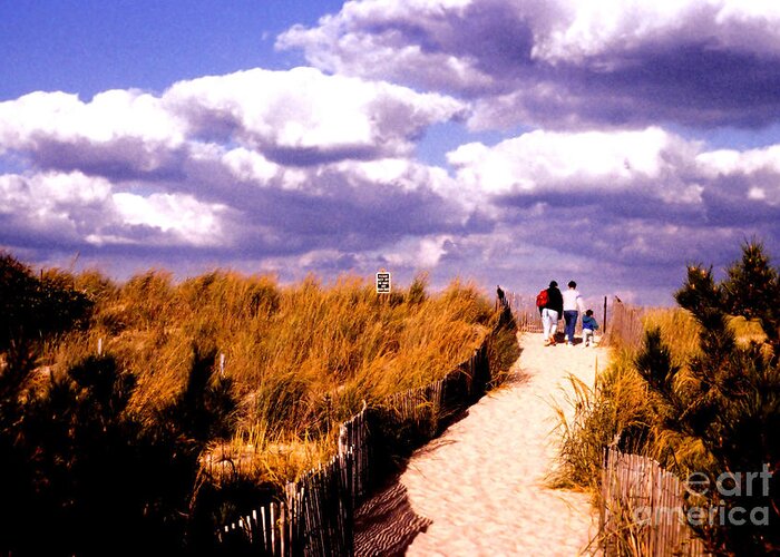 Sand Greeting Card featuring the photograph Sand Dunes, Cape Henlopen by Steve Ember