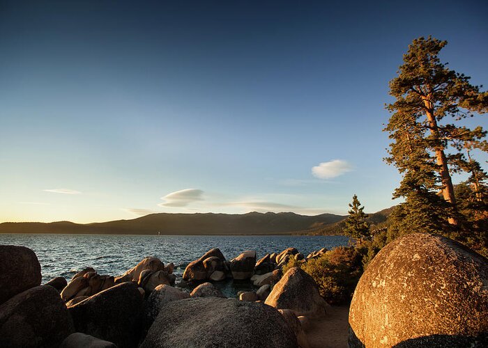 Lakeshore Greeting Card featuring the photograph Sand Harbor State Beach, Lake Tahoe by Halbergman