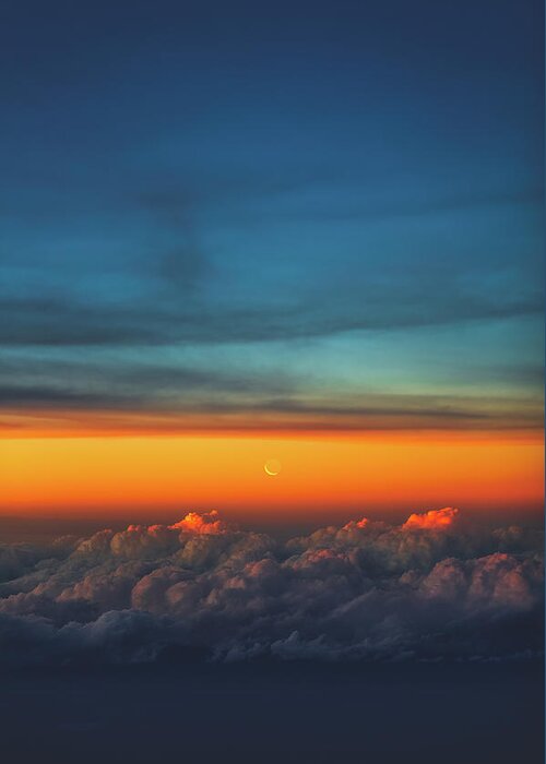 Moon Greeting Card featuring the photograph Satellite by Peter Hull