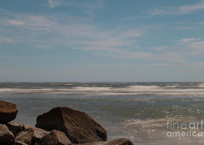 Folly Beach Greeting Card featuring the photograph Sea Salt Breezes by Dale Powell