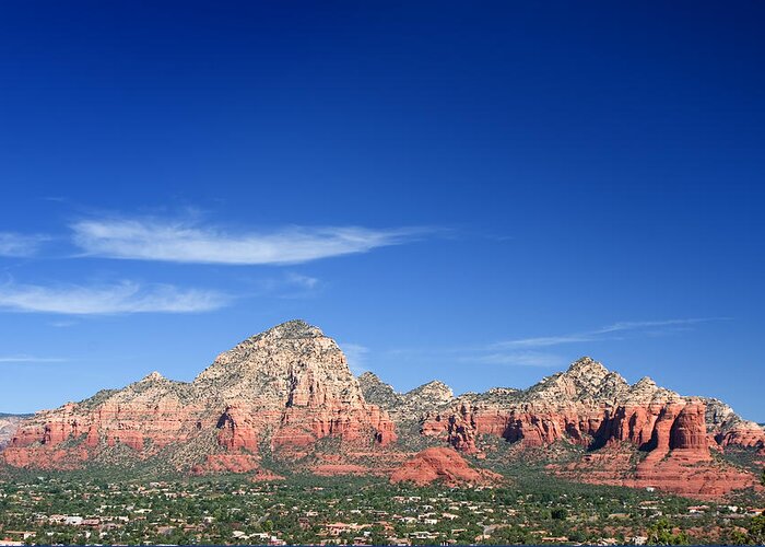 Scenics Greeting Card featuring the photograph Sedona Skyline by Timhughes