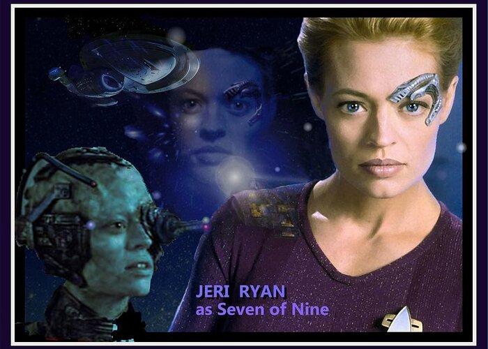 SEVEN of NINE Greeting Card for Sale by Hartmut Jager