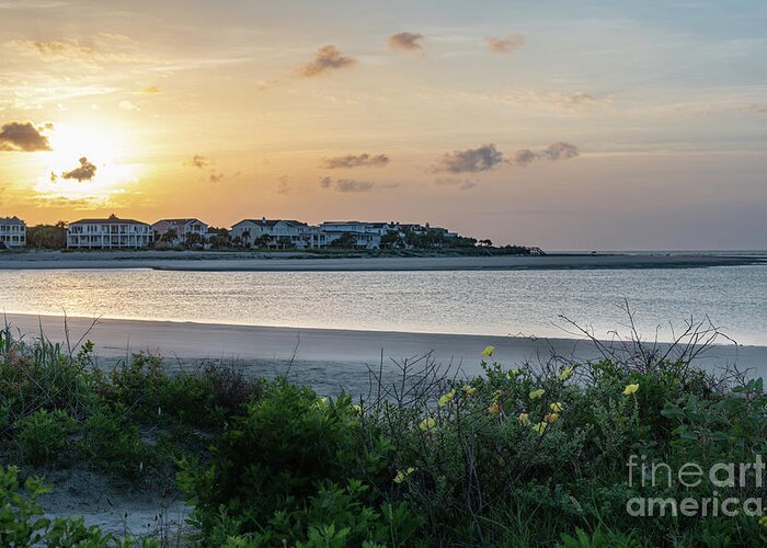 Shallow Water Greeting Card featuring the photograph Shallow Water - Breach Inlet by Dale Powell