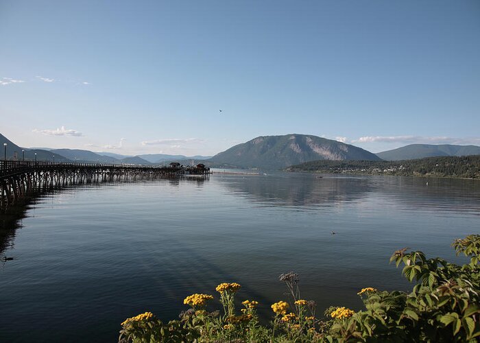 Shuswap Lake Greeting Card featuring the photograph Shuswap Lake At Salmon Arm by G01xm