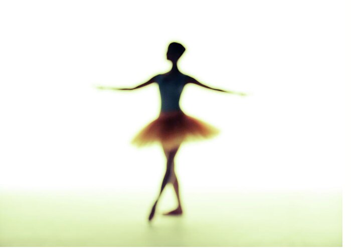 Expertise Greeting Card featuring the photograph Silhouette Of Ballet Dancer by Bloom Image