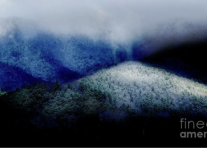 Smoky Mountains Greeting Card featuring the photograph Smoky Mountain Abstract by Mike Eingle