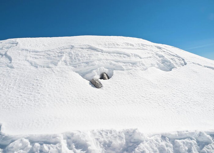 Recreational Pursuit Greeting Card featuring the photograph Snow Heap by Helovi
