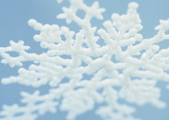 Snow Greeting Card featuring the photograph Snowflake by Ryan Mcvay