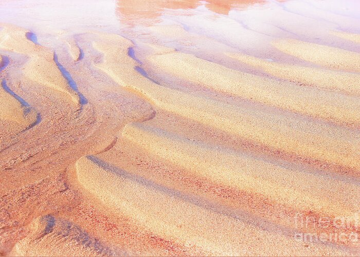 Sand Greeting Card featuring the photograph Soft and Light 38 by Becqi Sherman