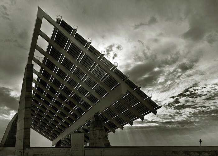 Barcelona Greeting Card featuring the photograph Solar Panel by Xavi Cardell