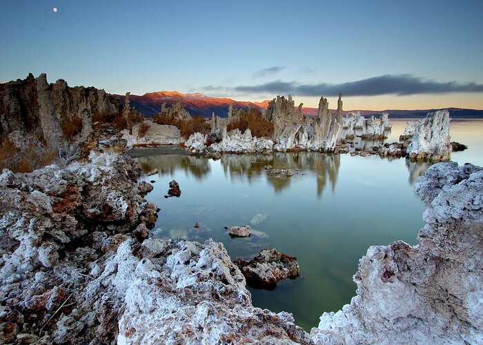 Tranquility Greeting Card featuring the photograph South Tufa At Sunrise by Photograph By Tony Van Le