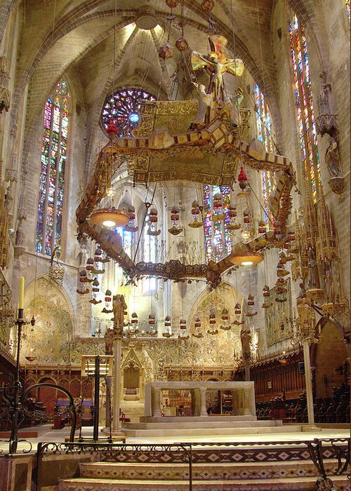 Interior Greeting Card featuring the photograph Spanish Cathedral by Kathleen Gauthier