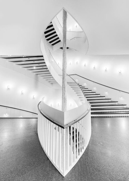 Stairs Greeting Card featuring the photograph Spiral Staircase by Henry Zhao