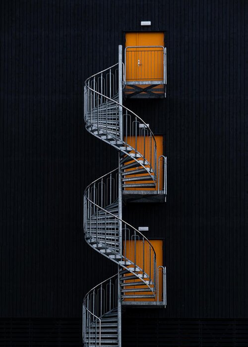 Stairs Greeting Card featuring the photograph Spiral Staircase by Rolf Endermann