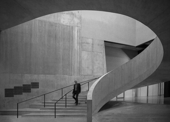 Architecture Greeting Card featuring the photograph Staircase Tate Modern by Inge Schuster